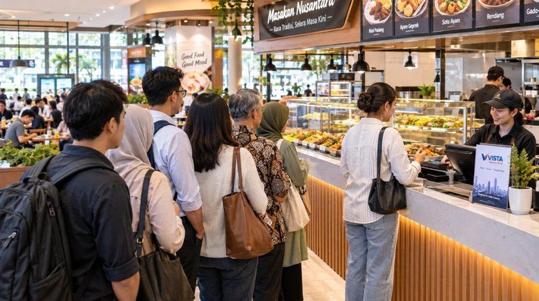 Antre Makanan Jadi Etika Kecil di Tempat Ramai