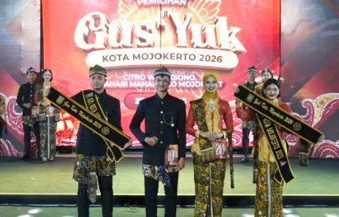 Digo Rizky dan Adia Tsallata Terpilih Jadi Gus dan Yuk Kota Mojokerto 2026