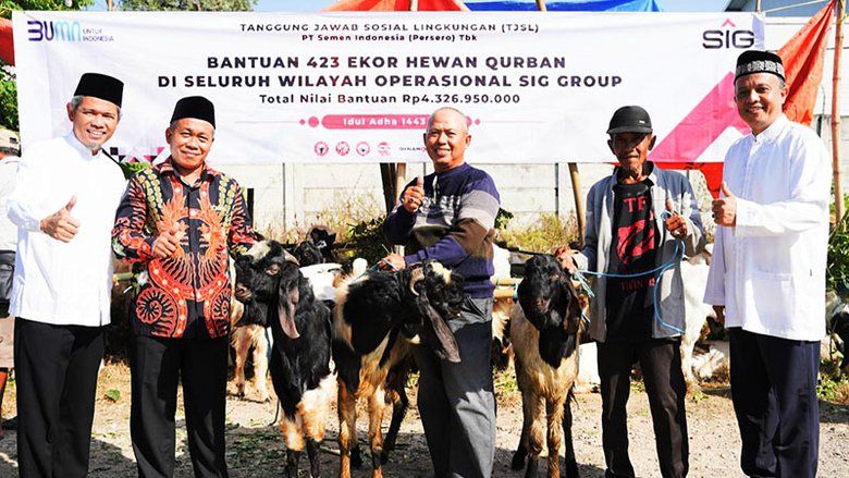 SIG Bantu Masyarakat Hewan Kurban Senilai  Rp.4,32 Miliar
