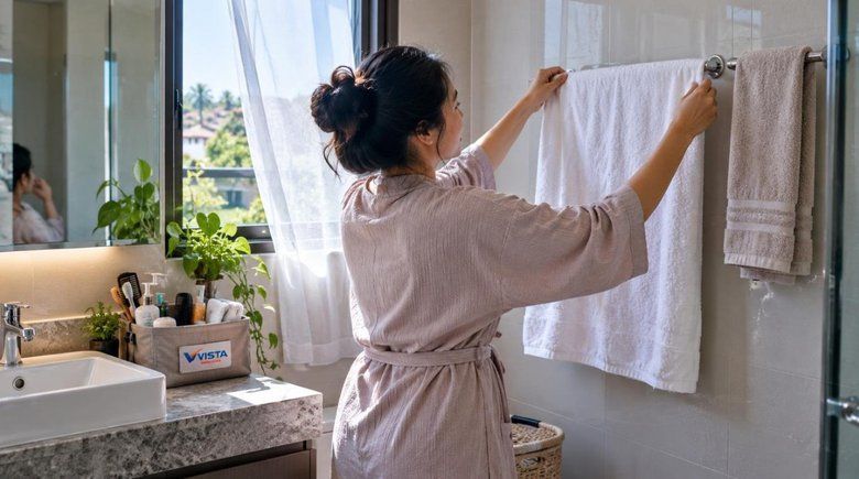 Handuk Lembap di Kamar Mandi Bisa Menyimpan Masalah