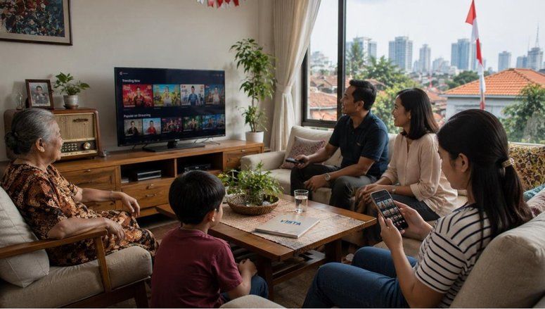 Hiburan Keluarga Indonesia dari Radio hingga Streaming