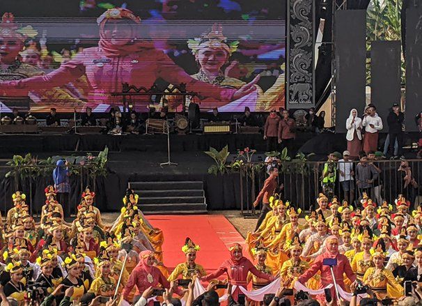 Majafest 2023, 509 Penari Persembahkan Tarian Bedoyo Putri Mojosakti Bareng Tiga Srikandi Mojokerto Pecahkan Rekor Muri
