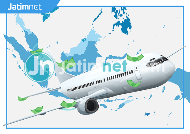 Tiket Pesawat Sumbang Deflasi di Jatim
