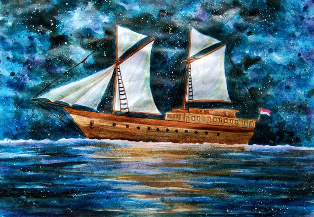 Melihat Pinisi dalam Pameran Tunggal Ariel Ramadhan Pelukis Berkebutuhan Khusus