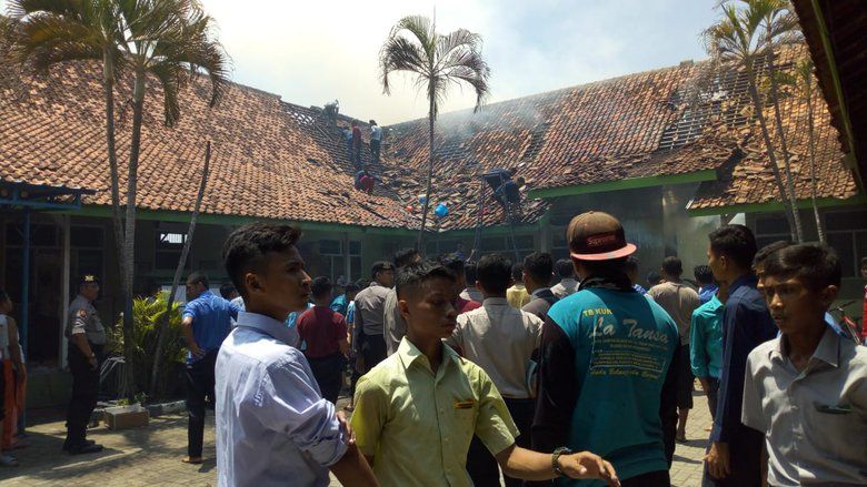 Pondok Gontor 2 Ponorogo Terbakar, Polisi Olah TKP