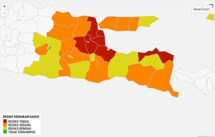 Kabupaten Probolinggo Masuk Zona Kuning Sebaran Covid-19