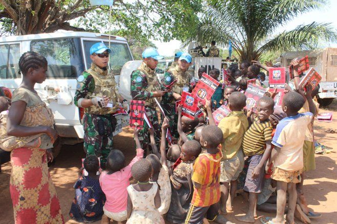 Ciptakan Damai di Kongo, Para Raider 503 Pelajari Bahasa Swahili dan Gelar Kegiatan Agama