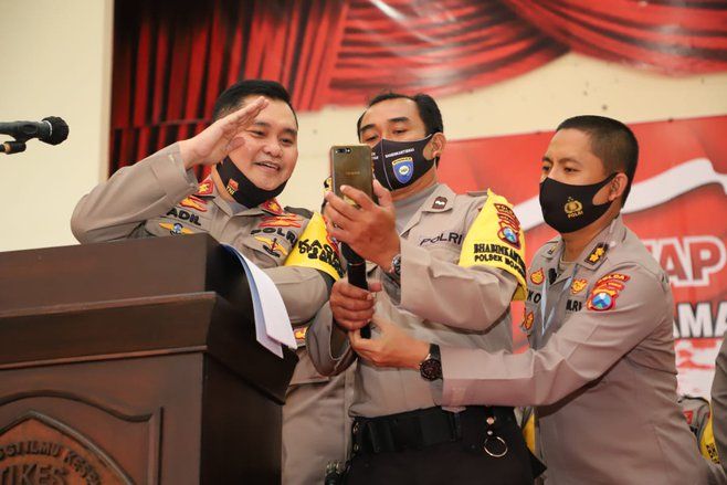 Enam Daerah Zona Merah Covid-19, Kapolda Jatim Minta Bhabinkamtibmas Turun ke RT/RW