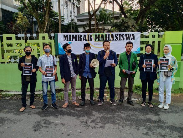 Sumpah Pemuda, Mahasiswa PTKIN Orasi Protes UU Cipta Kerja