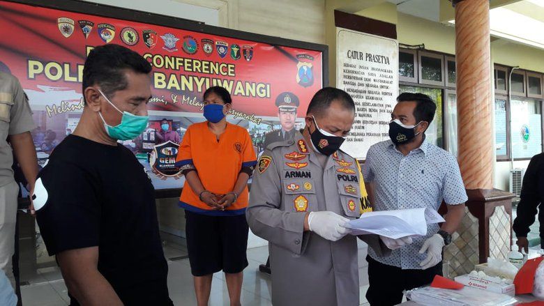 Polresta Banyuwangi Ungkap Produksi Uang Palsu, Dilapisi Uang Asli