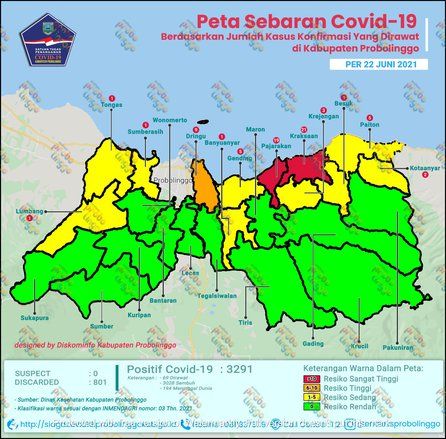 Nakes di Probolinggo Terpapar Covid, Dua Kecamatan Masuk Kategori <em>Red Zone</em>