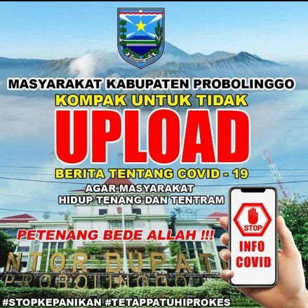 Beredar Informasi Kompak Tak Upload Berita Covid-19, Pemkab Probolinggo Sebut Hoaks