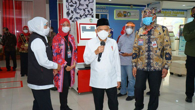 Wapres Maruf Puji Inovasi Banyuwangi di Bidang Pelayanan Publik