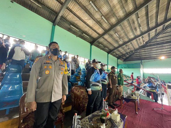 Porkab Probolinggo Tanpa Penonton, Polres Probolinggo Ikut Awasi Prokes