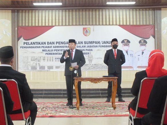 Berstatus Terpidana Korupsi, ASN Pemkab Jember Ikuti Pelantikan