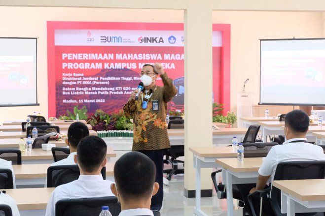 PT INKA dan Mahasiswa Magang akan Produksi Sembilan Bus Listrik untuk KTT G20