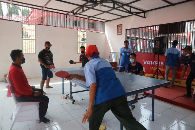 Jalin Kebersamaan Napi, Lapas Mojokerto Gelar Pekan Olahraga dan Seni