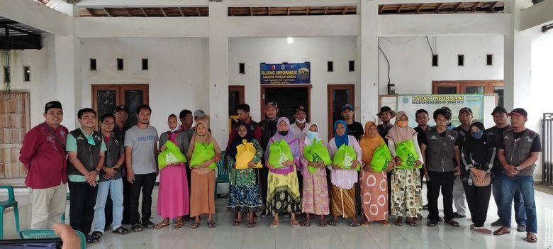 Pendamping PKH Lamongan Beri Santunan Anak Yatim dan Dhuafa