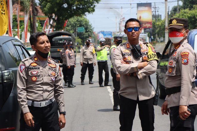 H-1 Seabad PSHT, Polres Madiun Lakukan Penyekatan di 13 Titik