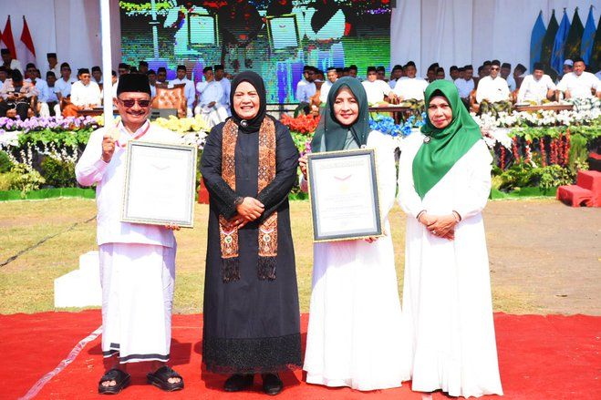 Upacara Hari Santri Nasional di Kabupaten Situbondo Pecahkan Rekor MURI 