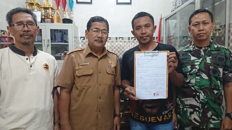 Perekam Video Undian Jalan Sehat yang Memfitnah Kades Randungagung Minta Maaf