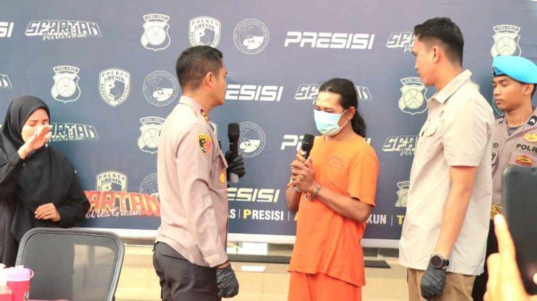 Perkosa Anak Tiri, Pria Asal Sidoarjo Diamankan Satreskrim Polres Gresik