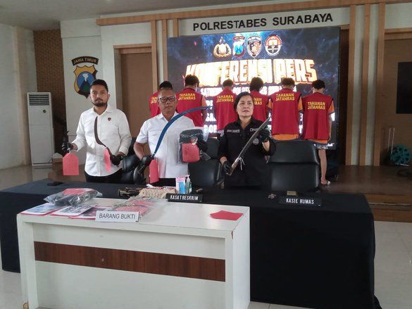 Keroyok Anggota Perguruan Silat Lain, Enam Pendekar asal Surabaya Ditangkap