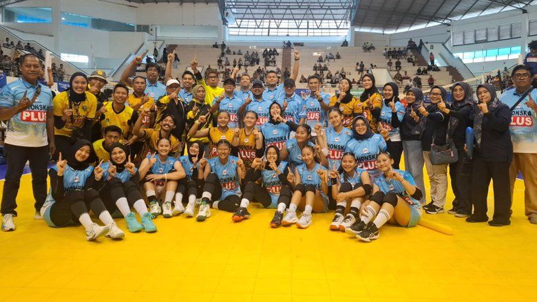 Tumbangkan Surabaya, Tim Bola Voli Indoor Putri Gresik Raih Emas di Porprov Jatim 2025