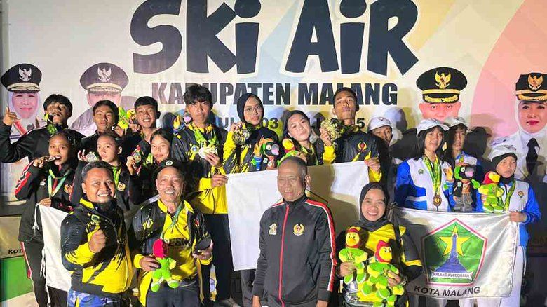 Perdana Berlaga, Atlet Ski Air Gresik Sumbang 5 Medali Porprov Jatim