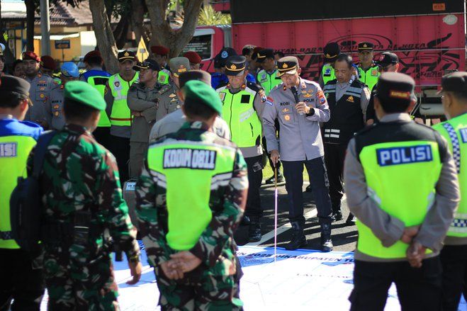 1.404 Personel Gabungan Amankan Pengesahan Warga Baru PSHT Cabang Tuban