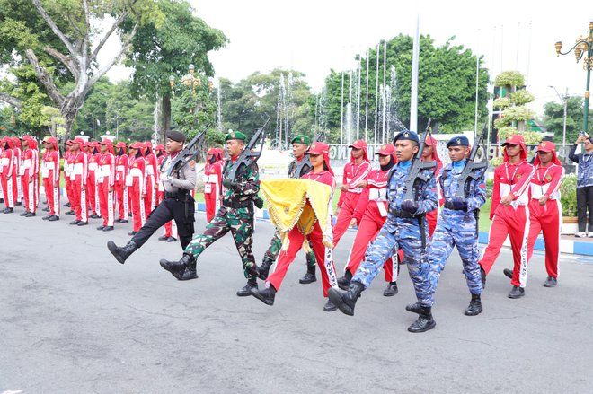 76 Calon Paskibraka Jombang Mulai Latihan Perdana, Ini Pesan Abah Bupati