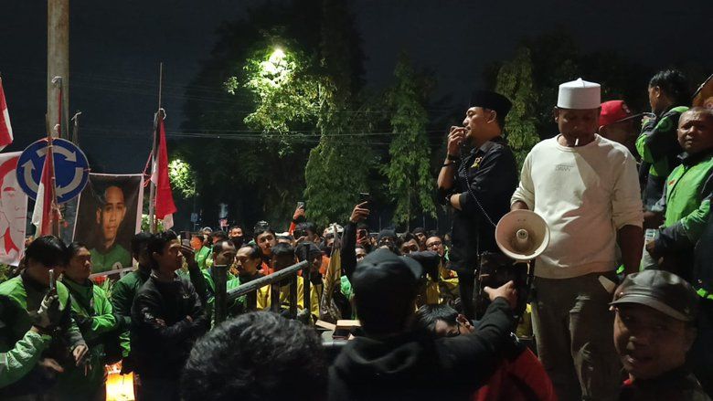 Aksi Solidaritas Kematian Affan, Ojol Jember Desak Kapolri Dicopot