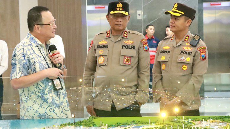 Tinjau Gedung Polri di KEK JIIPE, Kapolda Jatim Pastikan Keamanan Investasi