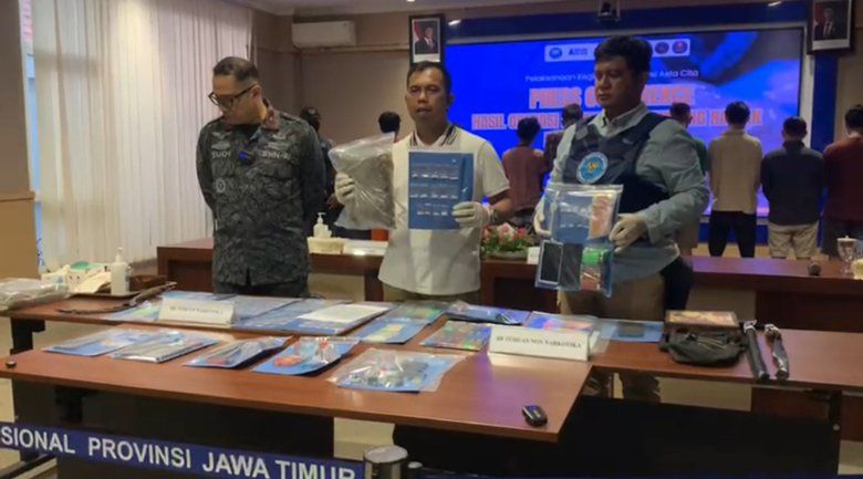 Gerebek Jalan Kunti Surabaya, BNNP Jatim Tetapkan Dua Tersangka Kasus Narkoba