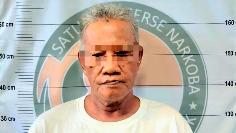 Satresnarkoba Polres Gresik Bekuk Pria 63 Tahun di Driyorejo Terduga Edarkan Sabu