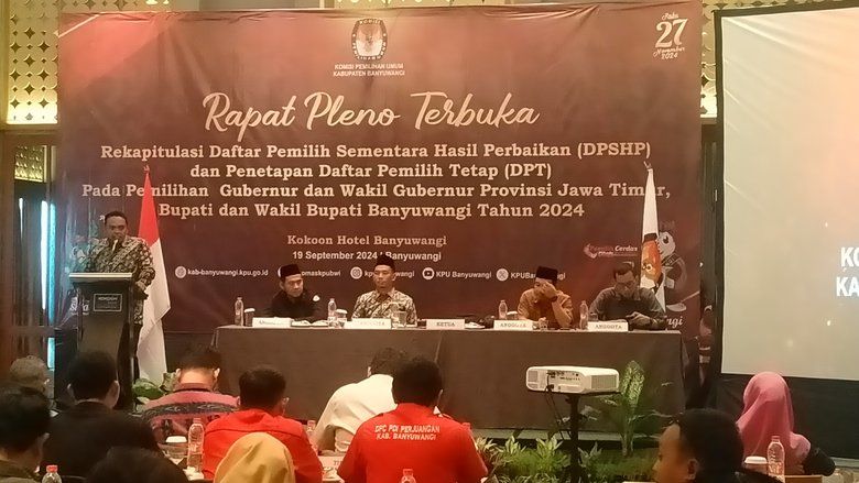 DPT Pilkada Banyuwangi Bertambah Dibanding Pilpres 2024