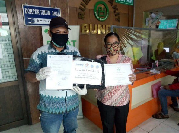 UK Petra Salurkan Ribuan Masker KN95 ke RS di Aceh hingga Ambon