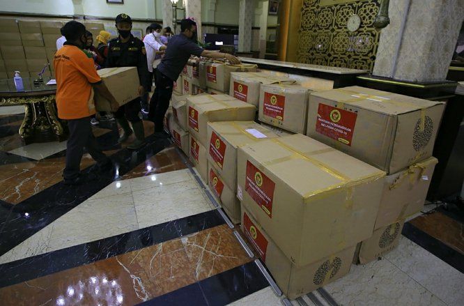 BIN Bantu 120 Ribu Masker non Medis untuk Surabaya