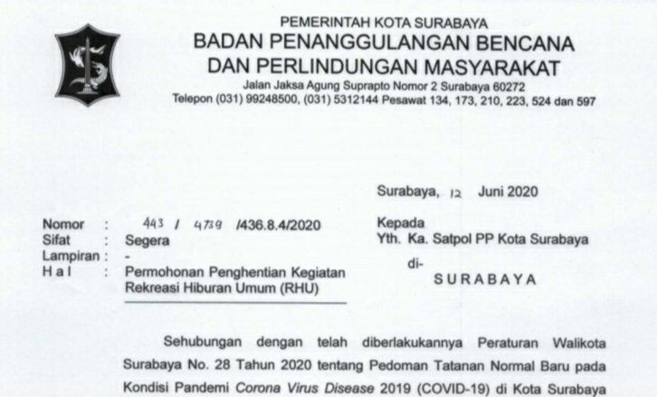 Tempat Hiburan Tidak Buka, Hiperhu Surabaya Sayangkan Masa Penutupan Diperpanjang