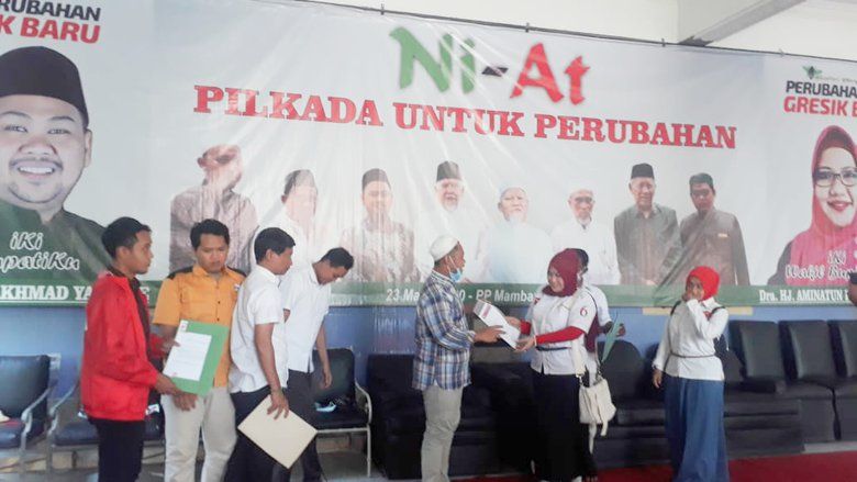 Enam Parpol nonparlemen Dukung Yani-Aminatun di Pilkada Gresik