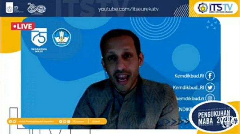Mendikbud Nadiem dan Susi Pudjiastuti Semangati&nbsp;7.958 Mahasiswa Baru