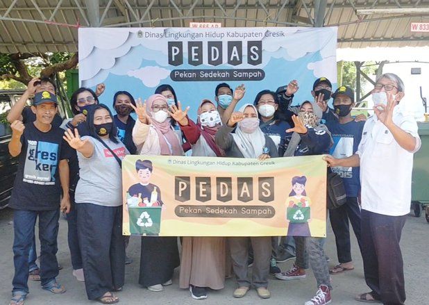 Kampanye Bebas Sampah, DLH Gresik Gelar "Pedas" Gandeng Gresker