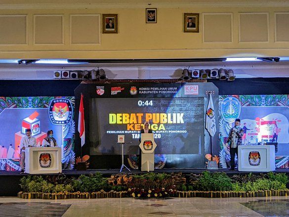Sakit, Ipong Tak Ikuti Debat Terakhir Pilkada Ponorogo
