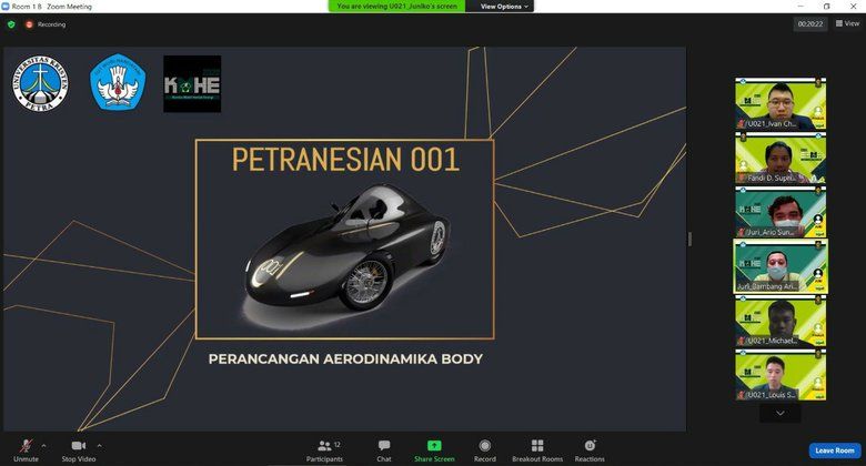 Rancangan Mobil Petranesian 001 Sabet Juara 2 Kontes Mobil Hemat Energi 2020