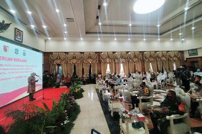 Jelang Libur Nataru, Forpimda Surabaya Komitmen Jaga Kondusifitas Kota