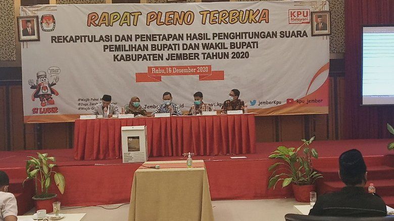 Dua Saksi Paslon yang Kalah Tolak Tanda Tangan Rekap Suara Pilkada Jember