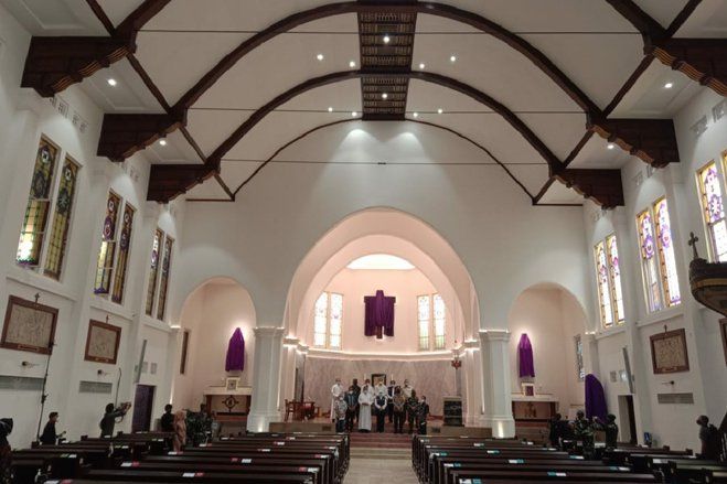 Beri Rasa Aman dan Nyaman Beribadah, Forkopimda Jatim Tinjau Gereja Katedral