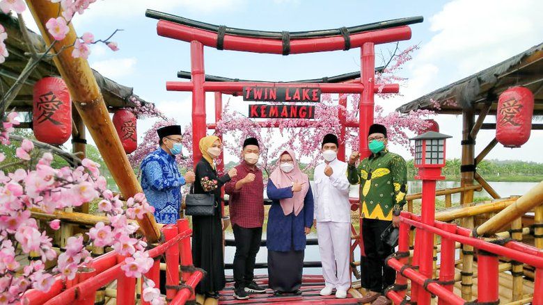 Satu Lagi Destinasi Wisata Desa di Gresik, Twin Lake Kemangi Resmi Dibuka