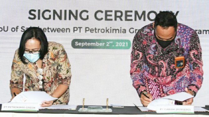 Petrokimia Gresik Teken MoU Sukseskan Pembangunan Pabrik Soda Ash