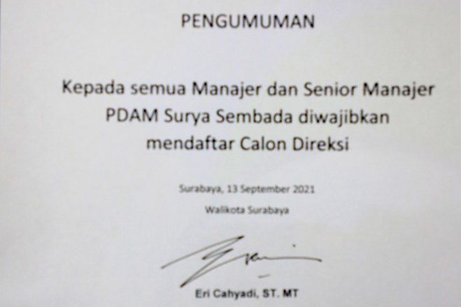Pegawai PDAM yang Penuhi Persyaratan Wajib Ikut Seleksi Calon Direksi PDAM